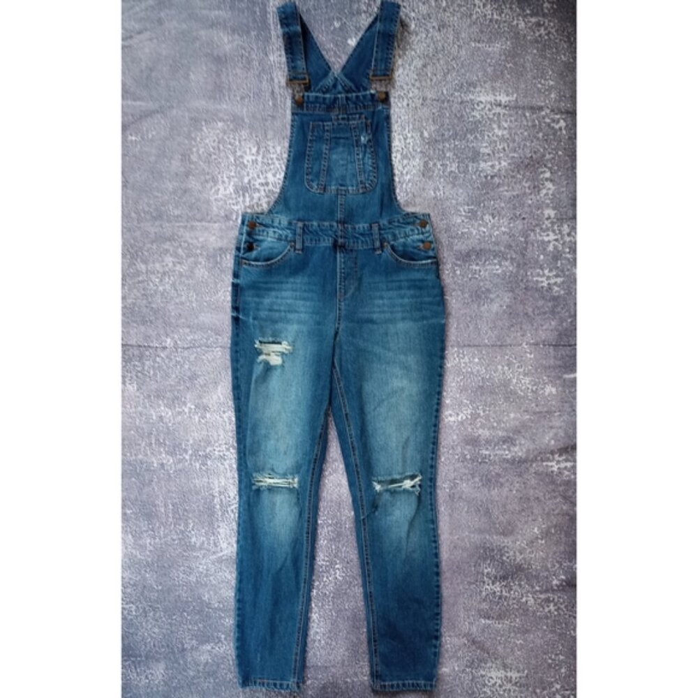 BLUE SPICE Women's Blue Denim Overalls